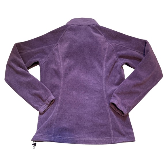 Columbia Women's Purple Fleece Zip Up Jacket Soft Cozy Outdoor Size S - Picture 3 of 6